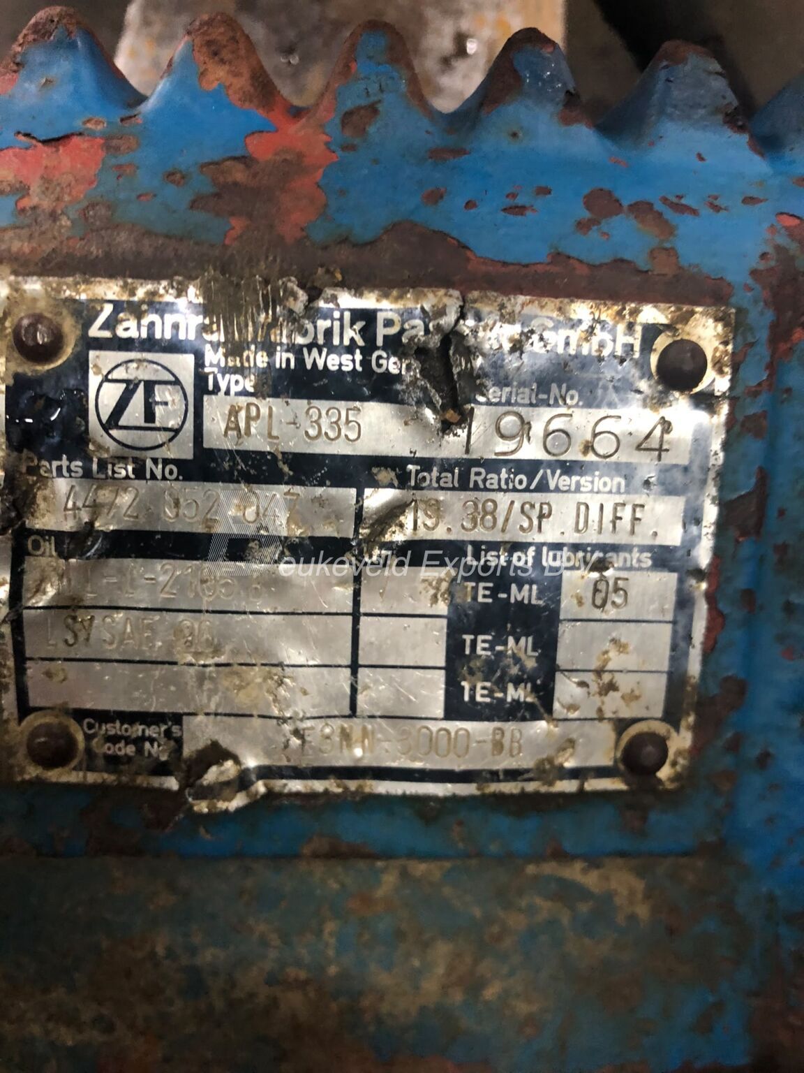 ZF APL335 front axle Ford 5610 6610 GenII (23)
