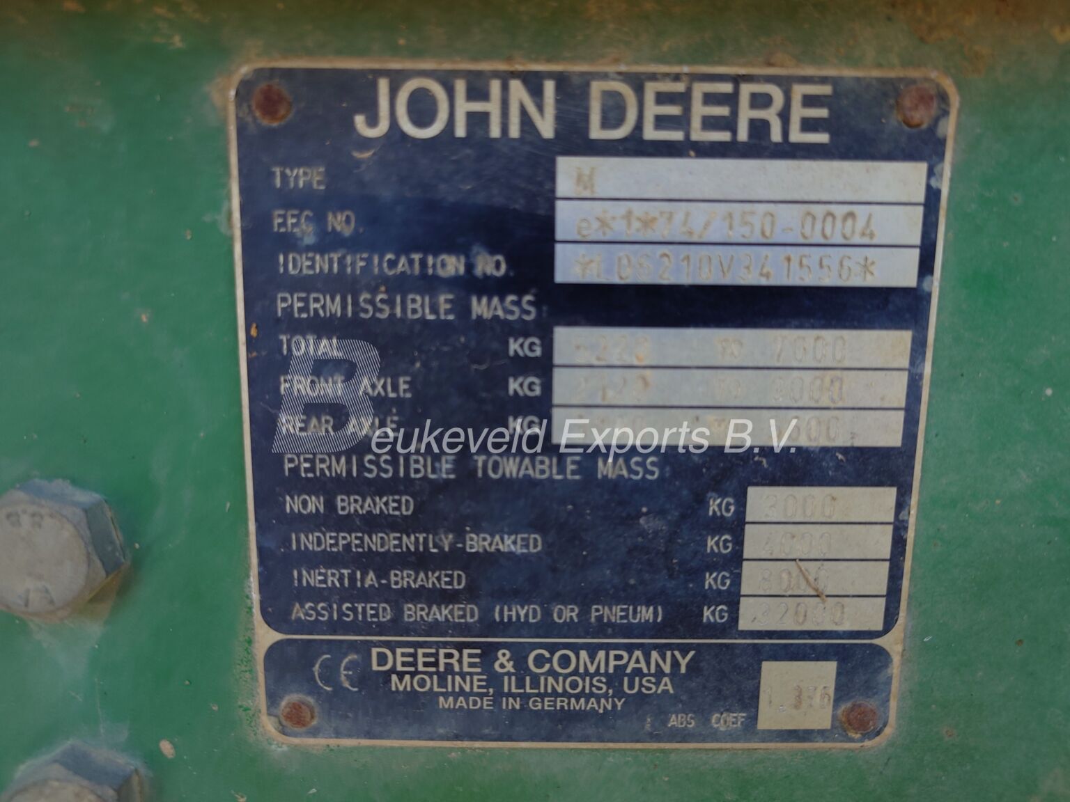 John Deere 6210 with Frontloader (1)