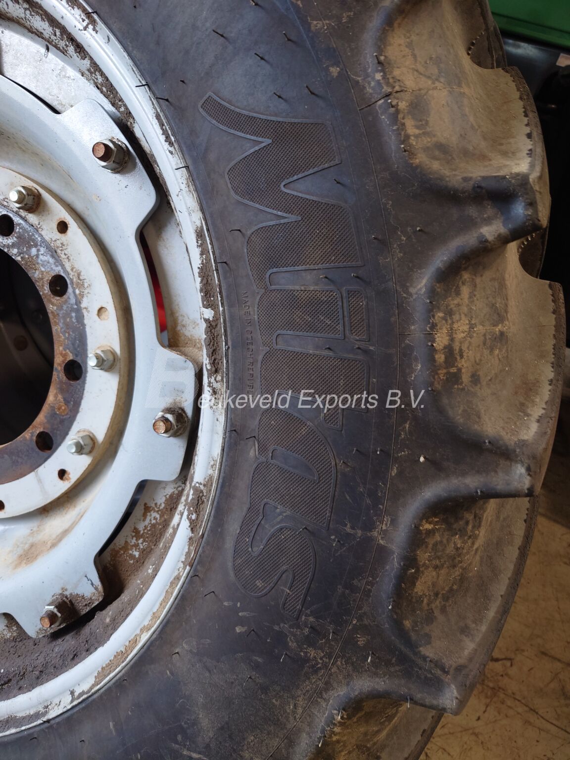 Used Set Mitas Row Crop Wheels front and rear (6)