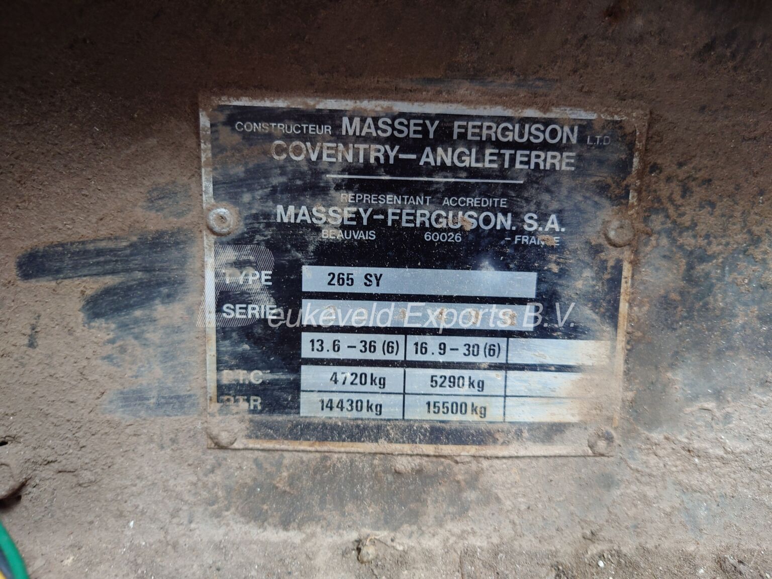 Massey Ferguson MF 265 UK built