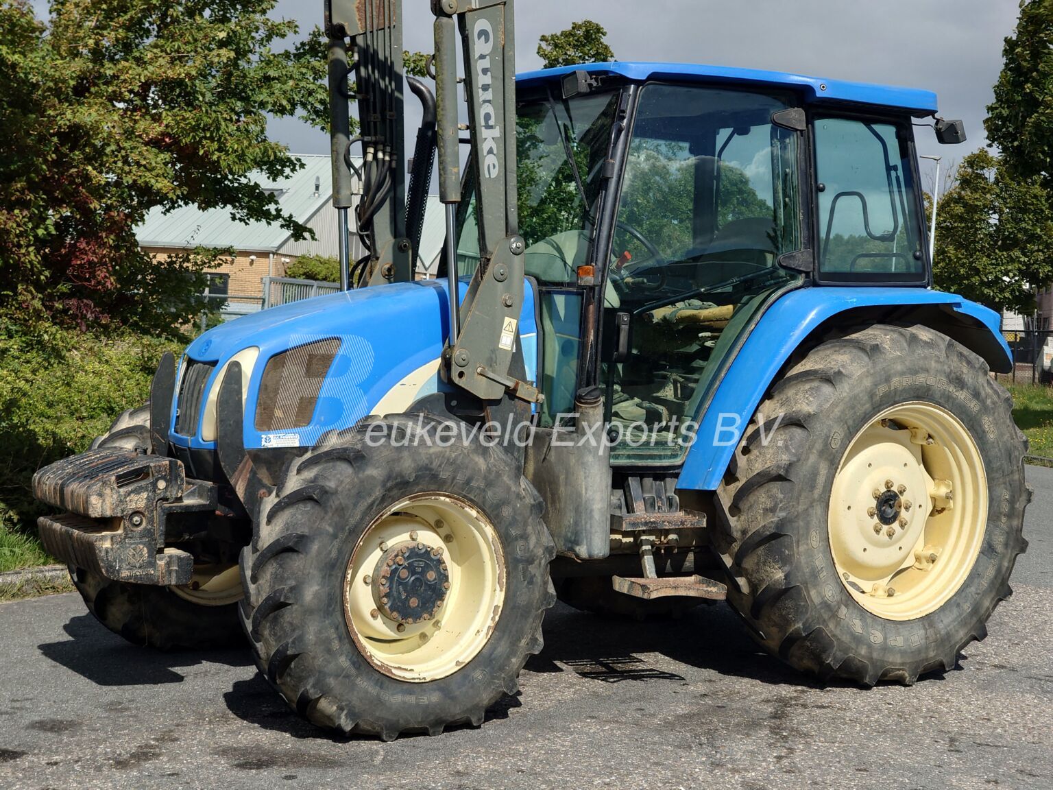 New Holland TL100 A Turbo frontloader airco (13)
