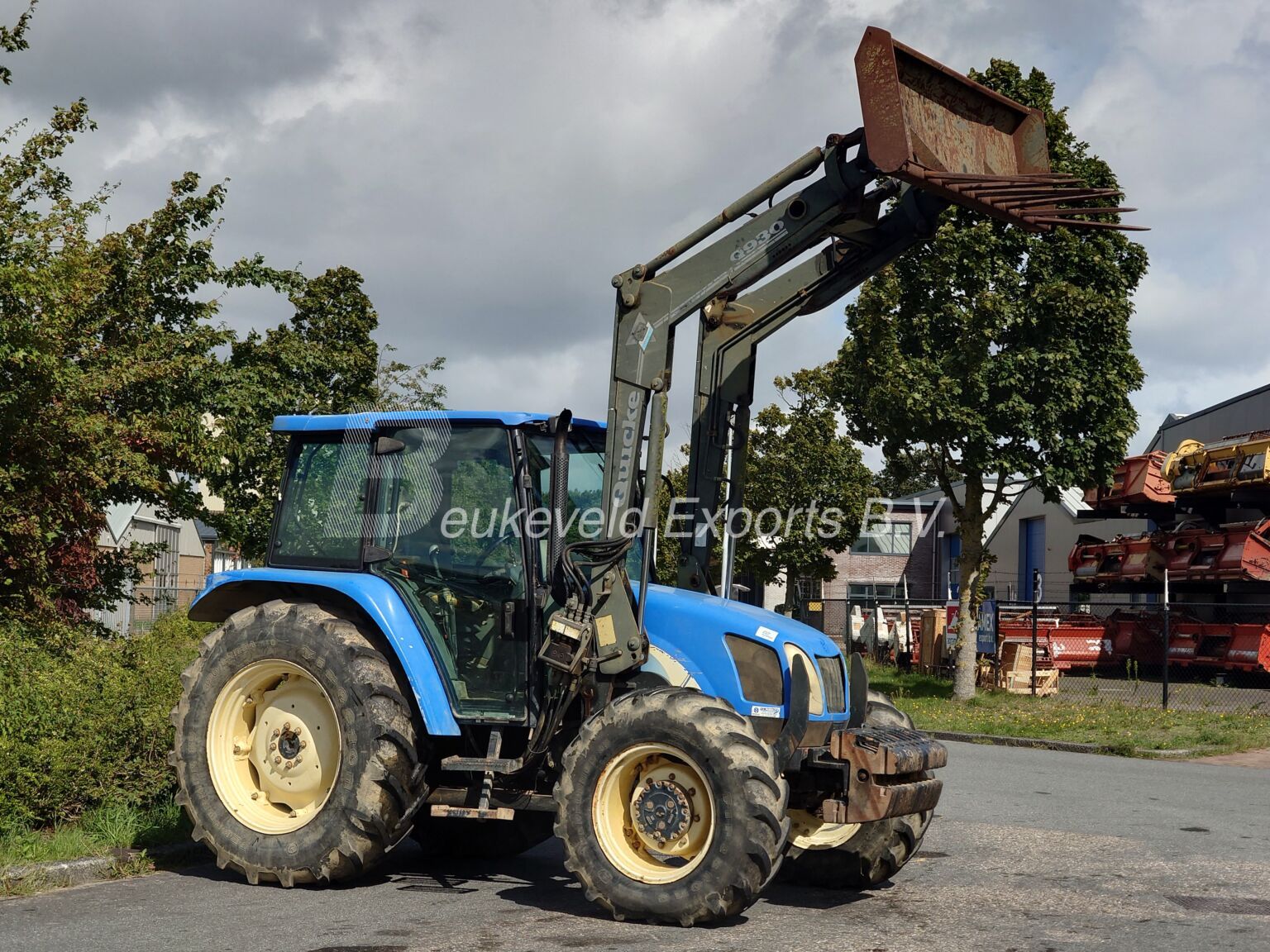 New Holland TL100 A Turbo frontloader airco (7)