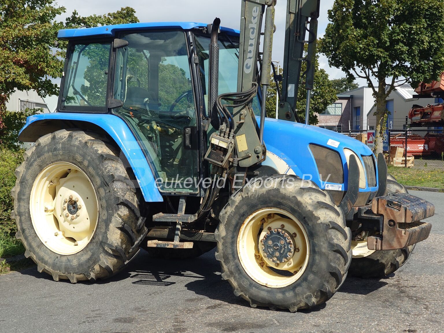 New Holland TL100 A Turbo frontloader airco (8)