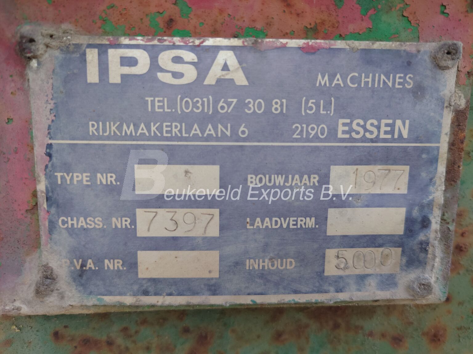 Ipsa 5000 Liter water wagon tandem axle (3)